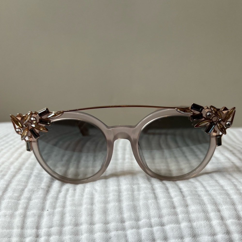 Jimmy Choo Vivy Crystal Embellished Sunglasses